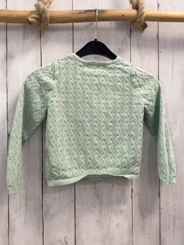 H&M  Strickjacke  Gr. 110  mint Lochmuster 