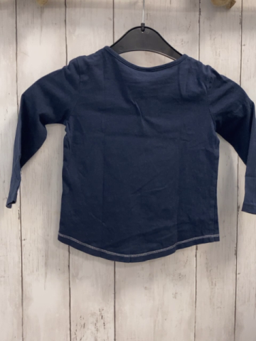S´Oliver  Langarmshirt  Gr. 92  blau Pferdekopf mit Pailetten
