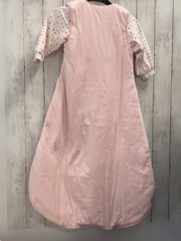 Sterntaler  Schlafsack Gr. 110cm  weiß rosa Esel Nicky + weiße Ärmel mit rotem Druck zum Abtrennen 