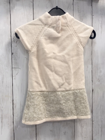 Cynthia Rowley  Kleid  Gr. 80  creme + Zöpfe + golden Glitzer 