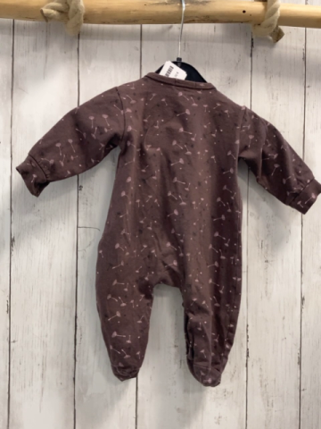 Dirkje  Strampler  Gr. 56  braun rosa schwarze Pusteblumen 