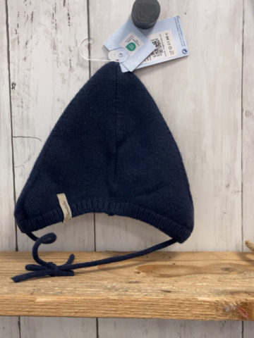 neu Sterntaler  Mütze  Gr. 41cm  blau Strick 70 % Wolle NP 27 € 