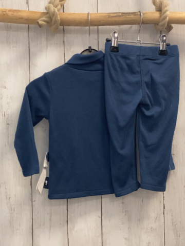 2tlg Decathlon  Skiunterwäsche  Gr. 80  Shirt + Leggings blau 