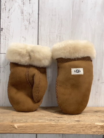 UGG Handschuhe Gr. 4/6 Jahre braun Leder