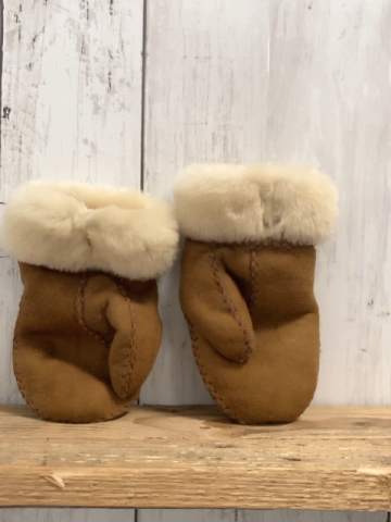 UGG Handschuhe Gr. 4/6 Jahre braun Leder
