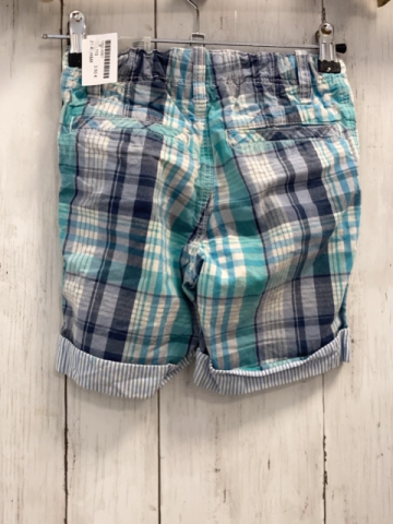 H&M  Shorts  Gr. 110  türkis grau weiß kariert 