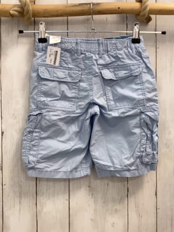 H&M  Shorts  Gr. 128  hellblau aufgesetzte Taschen Bund verstellbar 