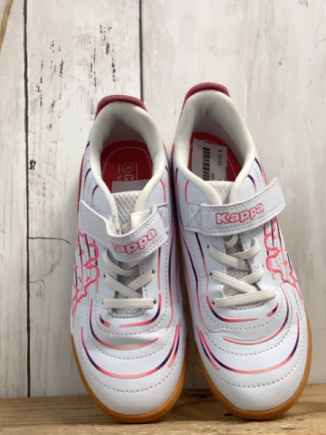 Kappa  Schuhe  Gr. 30  weiß hellrote Streifen + Label 