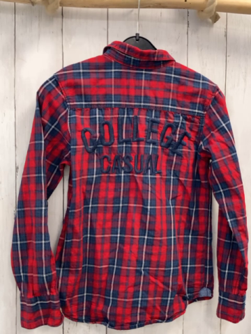 H&M Hemd  Gr. 134  rot blau schwarz weiß kariert 