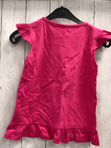   T-Shirt  Gr. 110  pink Kette mit Muscheln + Seestern 