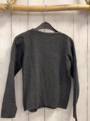 Okaidi Strickjacke  Gr. 128  grau Struktur mit Glitzer 