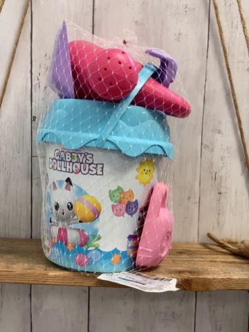 neu  Plastikspielzeug  Sandspielzeug Eimer + Zubehör Gabbys Dollhouse 