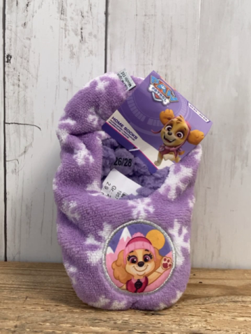 neu  Hausschuhe  Gr. 26/28  flieder weiße Kistalle Paw Patrol 