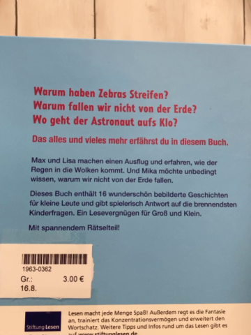   Buch Warum haben Zebras Streifen? 