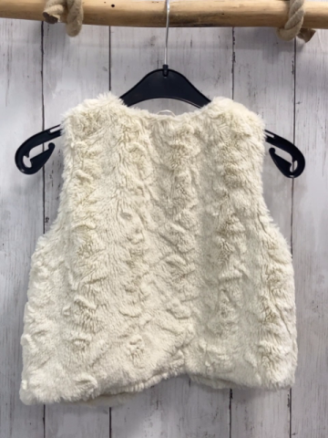 H&M  Weste Gr. 122  natur Plüsch