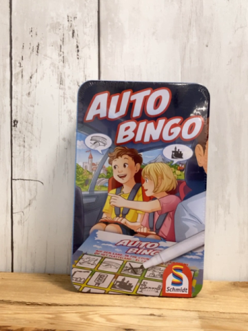 neu  Spiel Auto Bingo Blechdose 