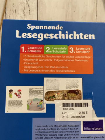 Leserobbe  Buch Spannende Lesegeschichten 