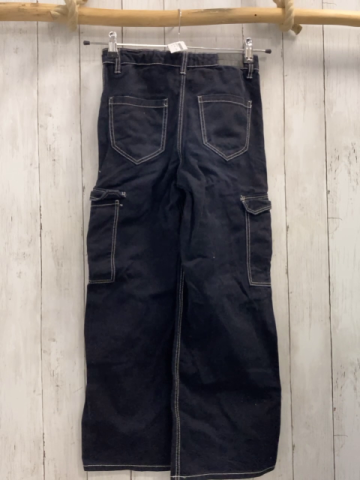   Hose  Gr. 146  schwarz weiße Nähte Bund verstellbar 