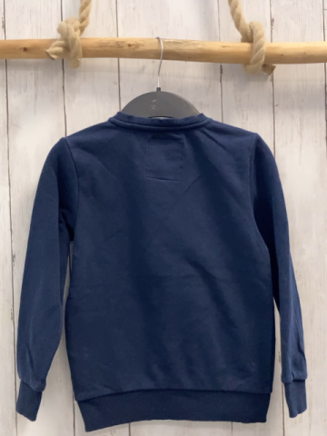 Vingino Pullover  Gr. 116  blau Schrift 