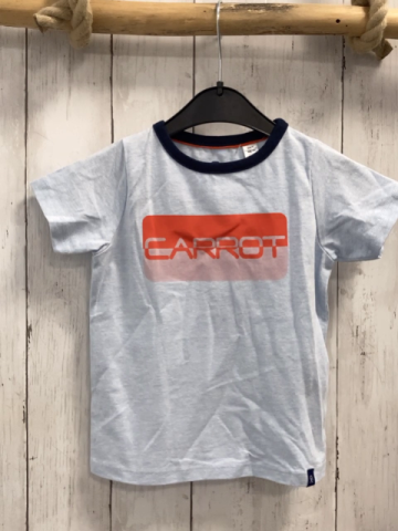 Okadi T-Shirt  Gr. 86  hellblau blauer Bund Schrift 