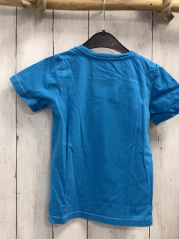 Jako-o  T-Shirt  Gr. 104  hellblau Chamäleon Schrift