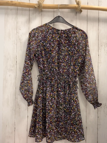 H&M Kleid  Gr. 152  schwarz bunte Blumen 
