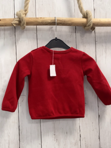  Pullover Gr. 68  rot Weihnachtsmotive