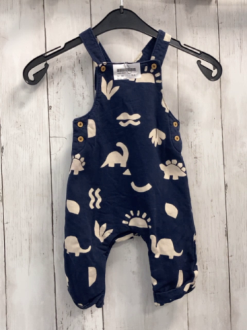 next Latzhose Gr. 68  blau beige Dinos