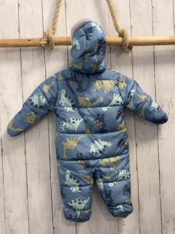 nutmeg Winteroverall Gr. 68  hellblau Dinos Plüschbund