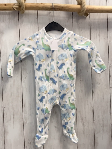 nutmeg Strampler  Gr. 68  weiß blau grüne Dinos