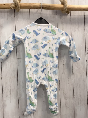 nutmeg Strampler  Gr. 68  weiß blau grüne Dinos
