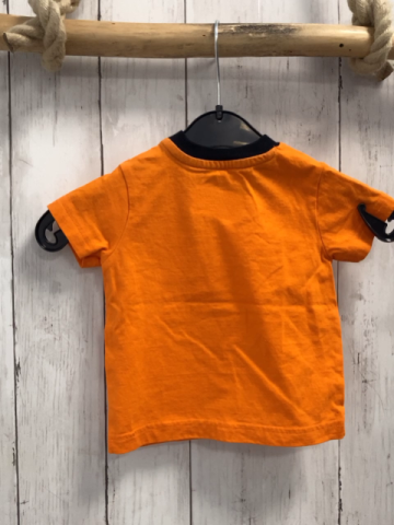   T-Shirt  Gr. 68  orange dunkelblaue Krabbe + Bund 