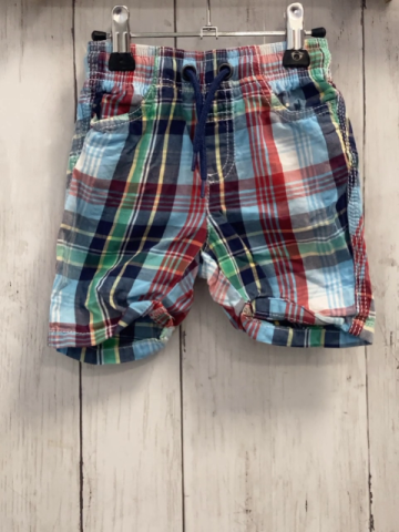   Shorts  Gr. 80  blau hellblau grün gelb rot weiß kariert 