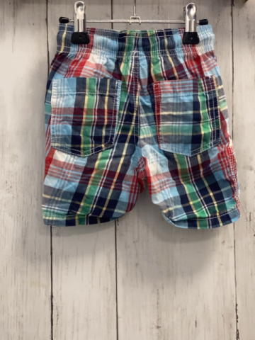   Shorts  Gr. 80  blau hellblau grün gelb rot weiß kariert 