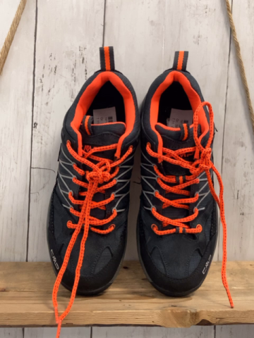 CMP  Schuhe  Gr. 39  dunkelgrau schwarz orange Bund + Schnürwenkel 