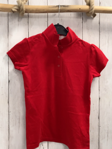Next  T-Shirt  Gr. 134  rot Polokragen 