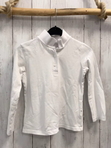 Next  Langarmshirt  Gr. 128  weiß Polokragen 