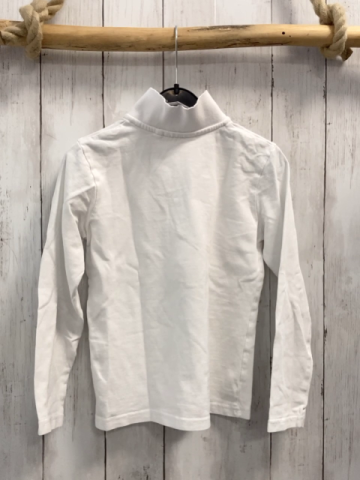 Next  Langarmshirt  Gr. 134  weiß Polokragen 