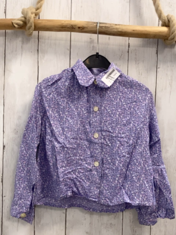   Bluse  Gr. 104  lavendel Blumen 