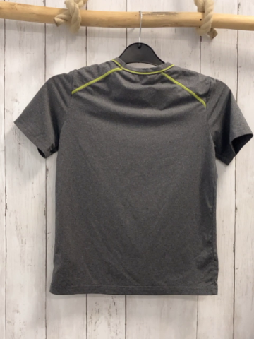   Sportshirt  Gr. 134/140  grau gelbe Nähte 