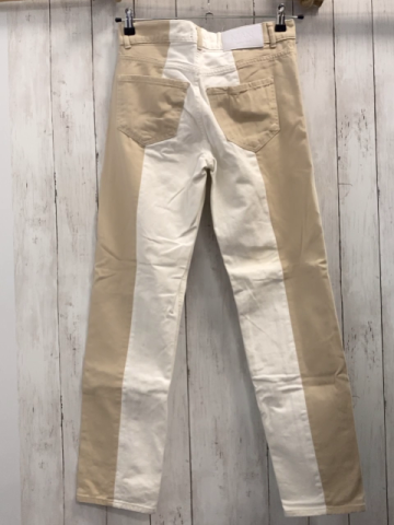 Bohoo Hose Gr. 28  beige weiß Jeans 