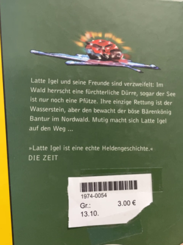   Buch Latte Igel und der Wasserstein 