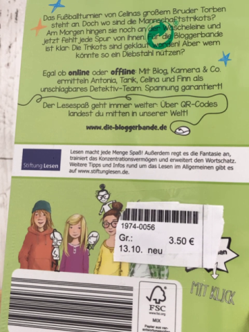 neu  Buch Die Blogger Bande im Trikot Jubel  