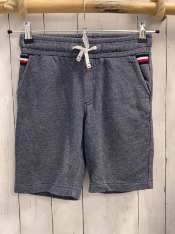 Tommy HIlfiger  Shorts  Gr. 140  blau grau meliert weißes Band 