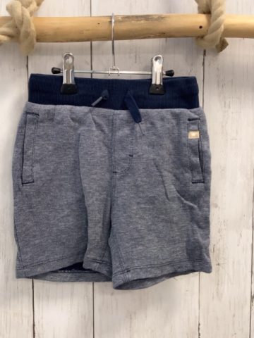   Shorts  Gr. 92  grau hellgrau meliert blauer Bund mit Kordel 