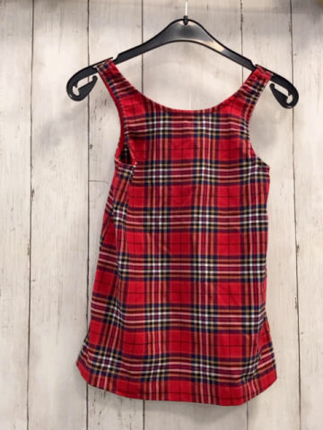 H&M Kleid  Gr. 104  rot schwarz weiß beige golden kariert 