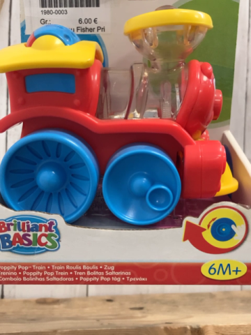 neu Fisher Price  Plastikspielzeug  Zug mit kleinen Kugeln