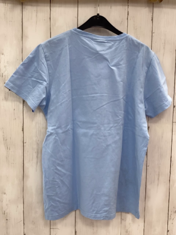 Ellesse T-Shirt  Gr. 158/164  helblau + weiß schwarze Streifen an den Schultern 