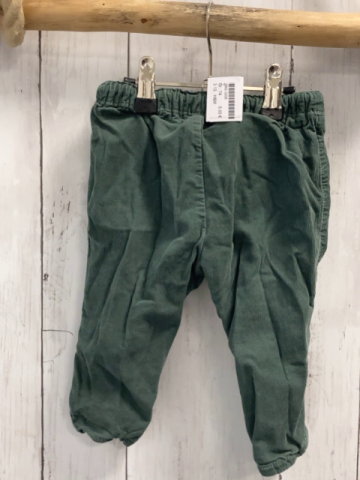 H&M  Hose  Gr. 74  kiwi Kord gefüttert Gummizugbund mit Kordel 