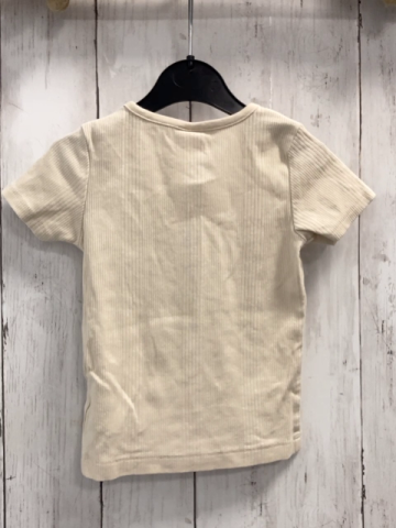 H&M  T-Shirt  Gr. 86  beige Rippen 